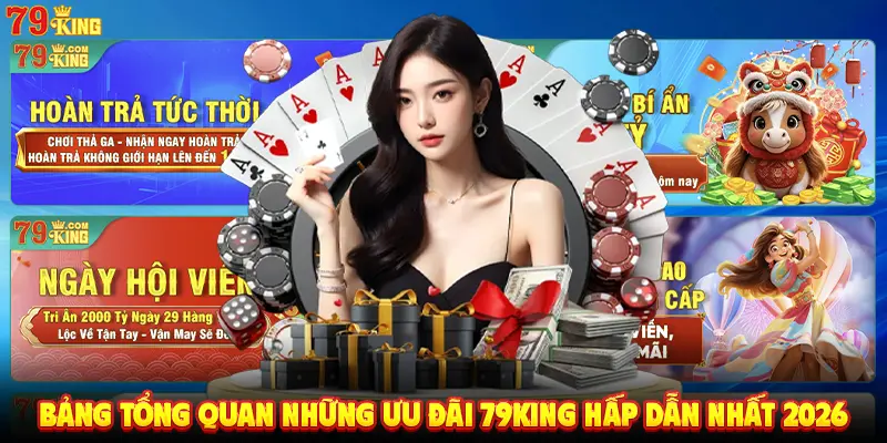 Bảng tổng quan những ưu đãi 79king hấp dẫn nhất 2026